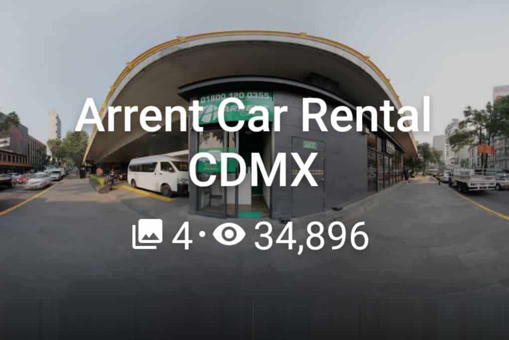 Recorrido Virtual para Oficinas Arrent Car Rental CDMX Recorridos